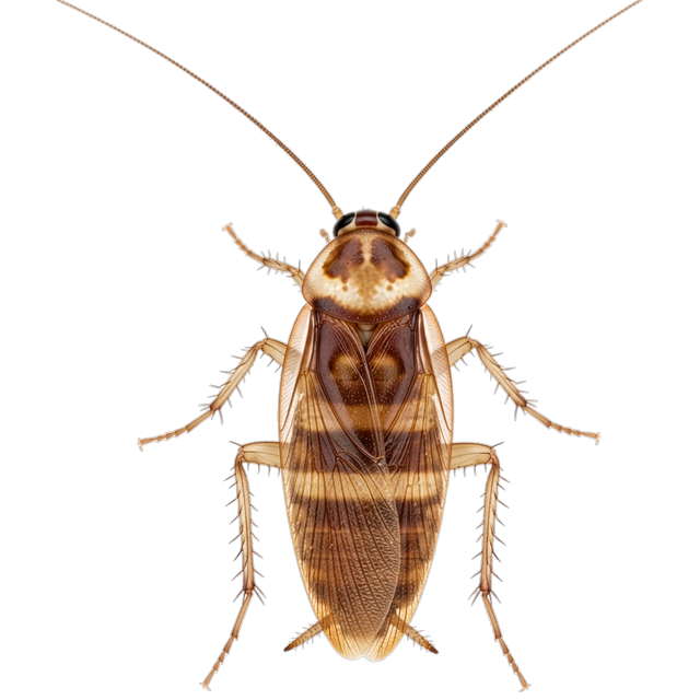 Brown-banded cockroach (Supella longipalpa)