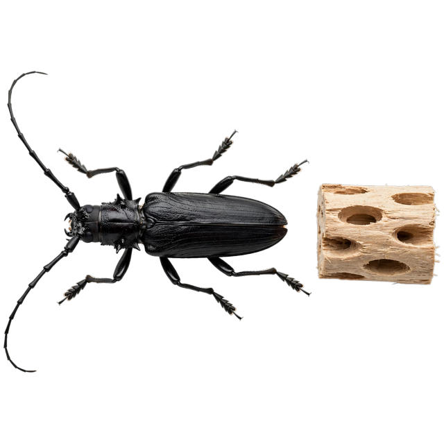 Old house borer (Hylotrupes bajulus)