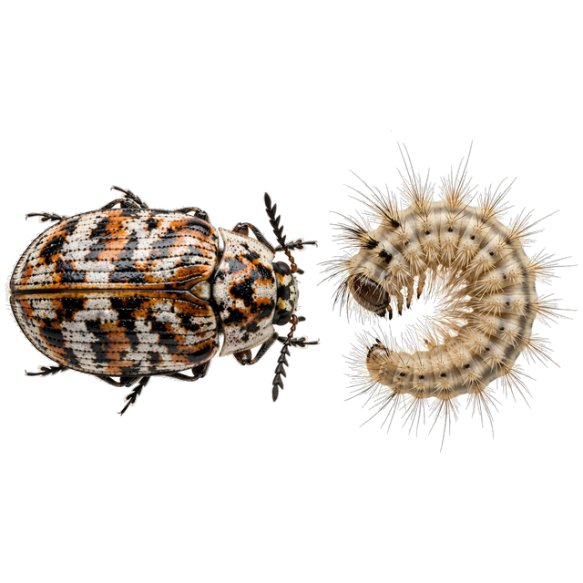 Varied carpet beetle (Anthrenus verbasci)